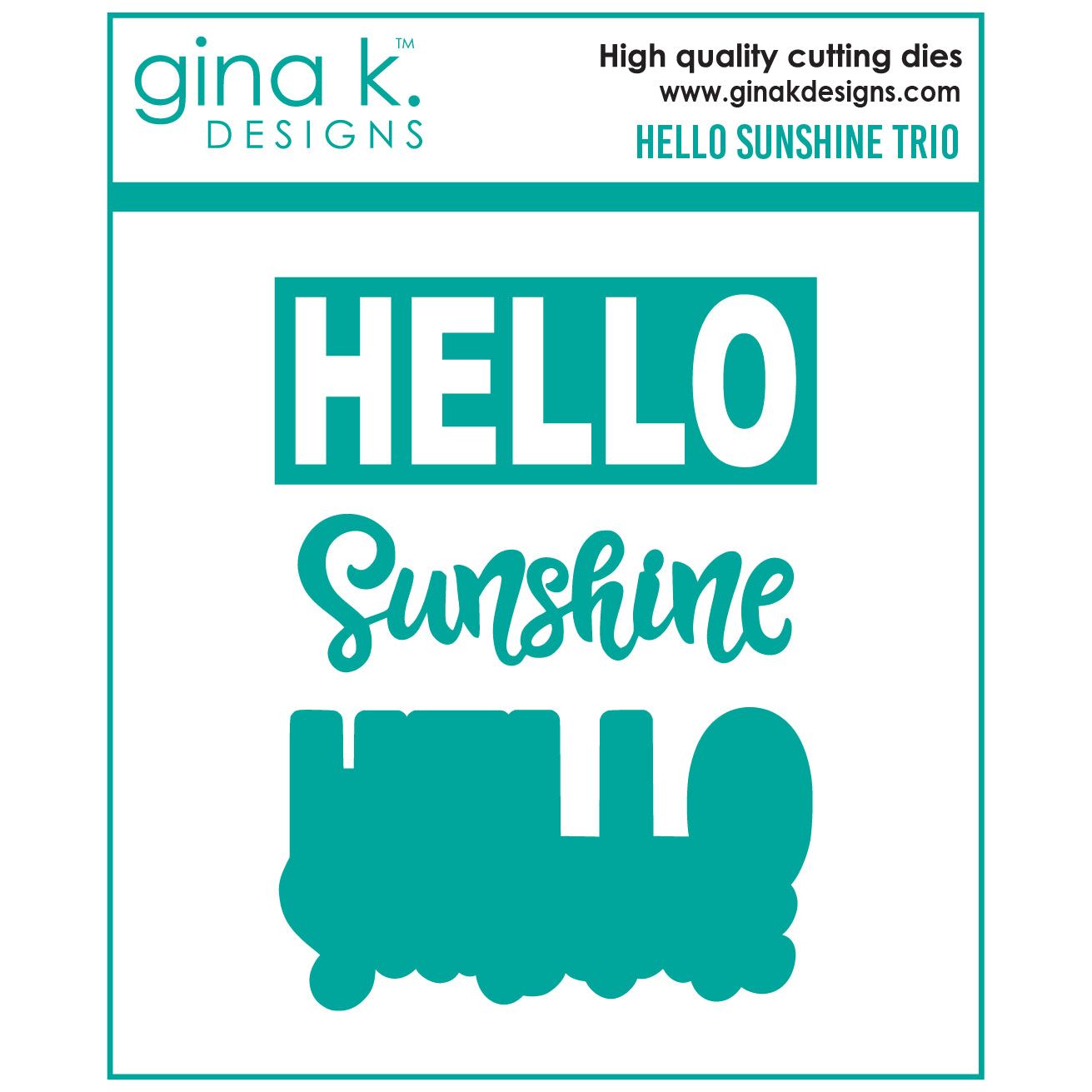 Gina K Designs Hello Sunshine Trio Dies die0432