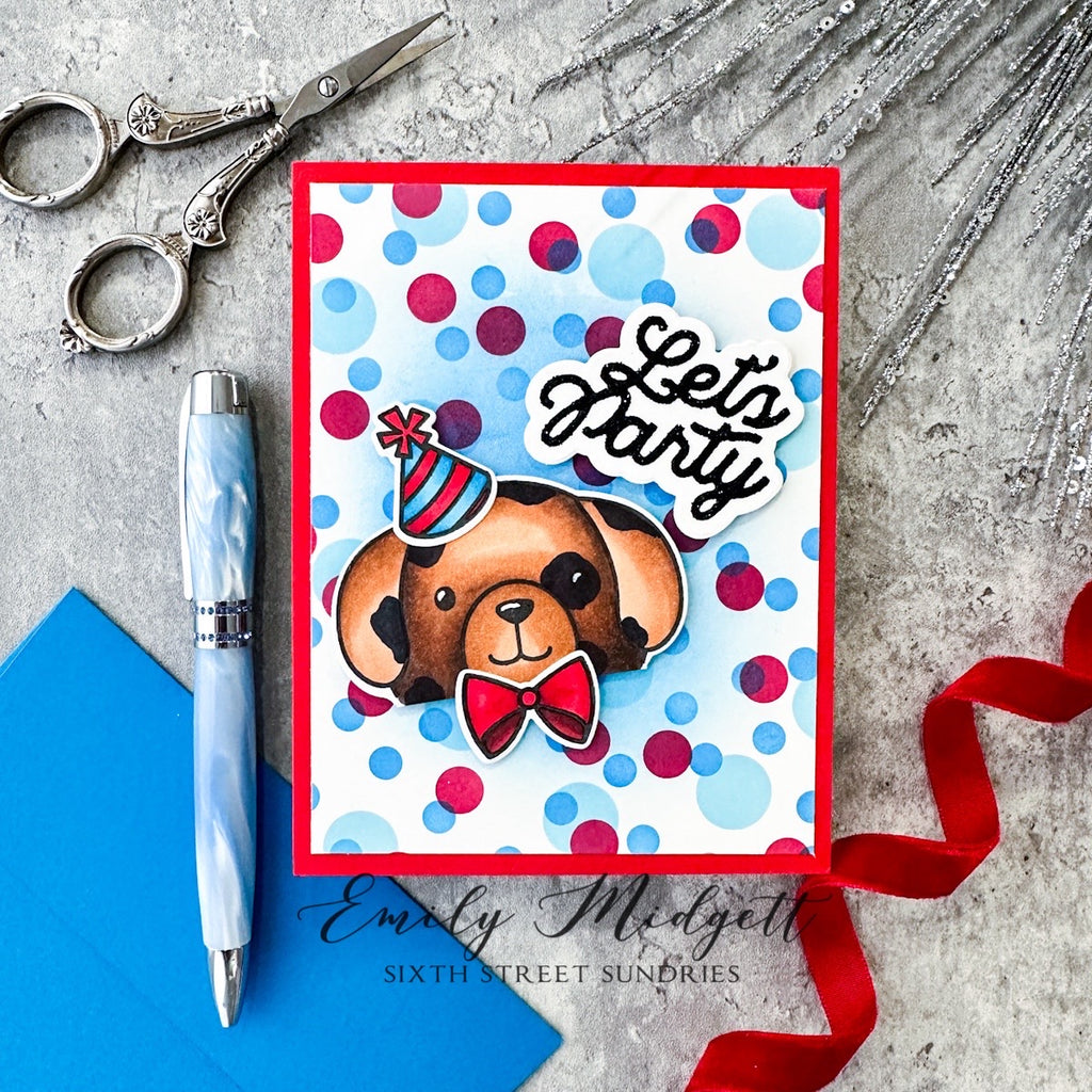 Simon Says Stamp Hello There Animals Wafer Dies 1019sdc Sweetheart Birthday Card | color-code:ALT05