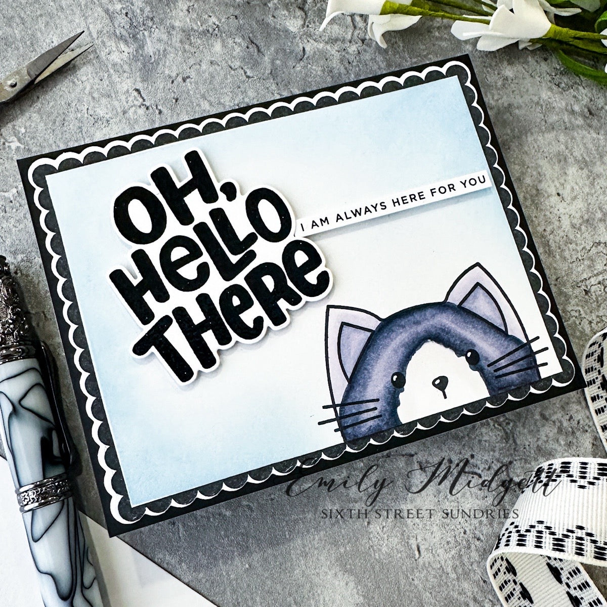 Simon Says Stamps And Dies Hello There Animals Hello Card | color-code:ALT01