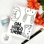 Simon Says Clear Stamps Hello There Animals 2016ssc Sweetheart Hello Card