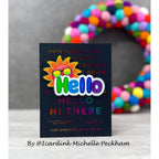 Simon Says Stamps and Dies Hello set784he Hello Card