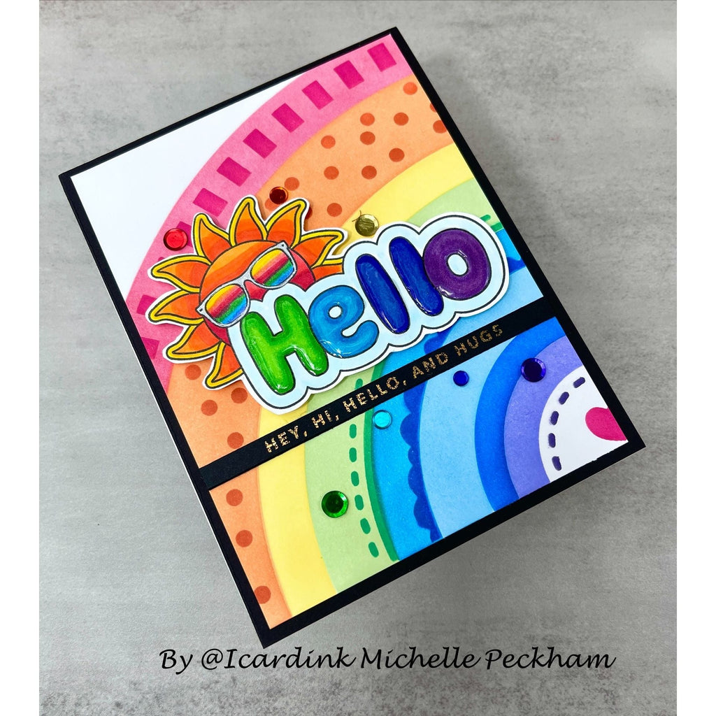 Simon Says Stamps and Dies Hello set784he Hello Card