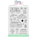 Pretty Pink Posh Helper Vehicles Clear Stamps