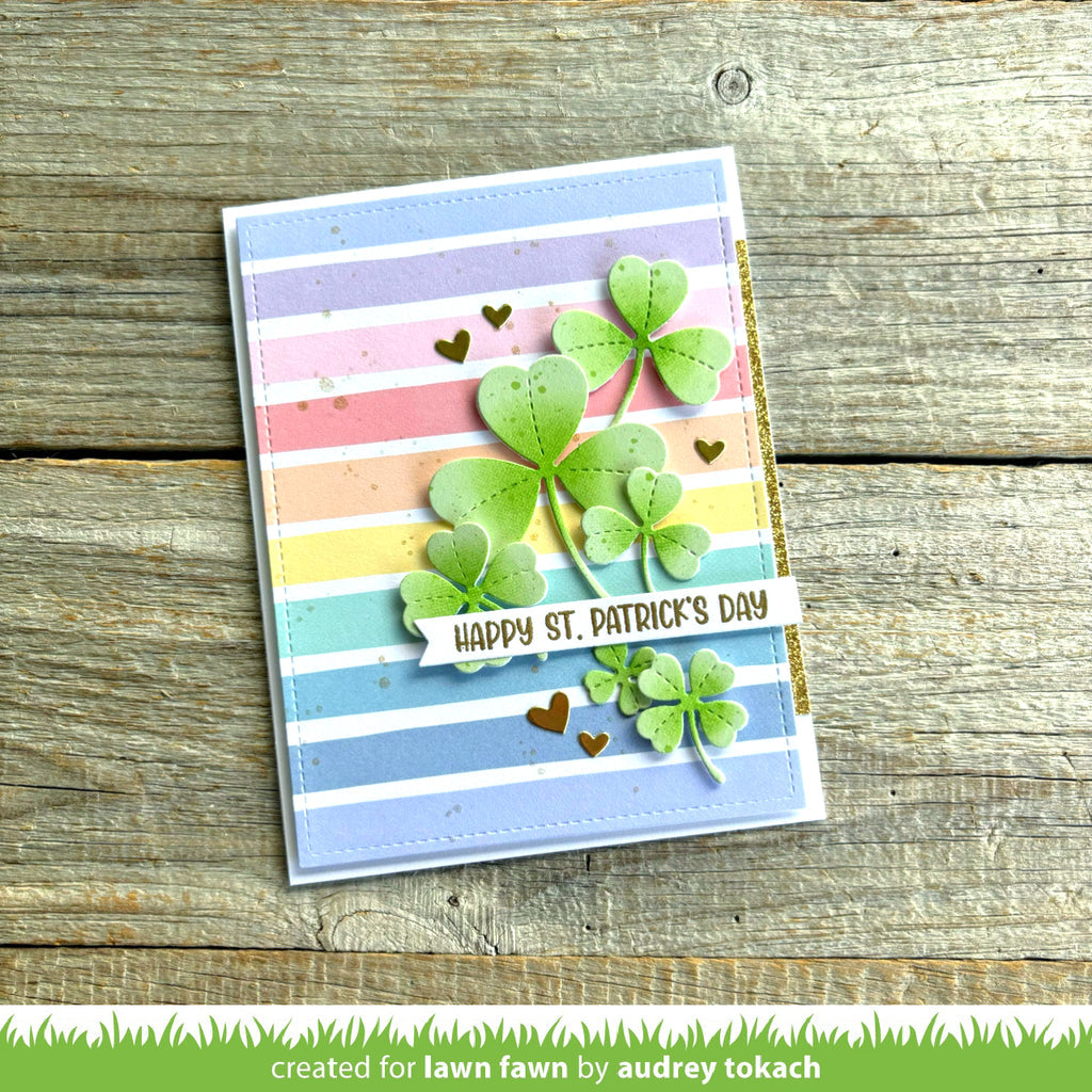 Lawn Fawn Henry's Build-A-Sentiment: Spring Clear Stamps lf3361 Happy St. Patrick's Day