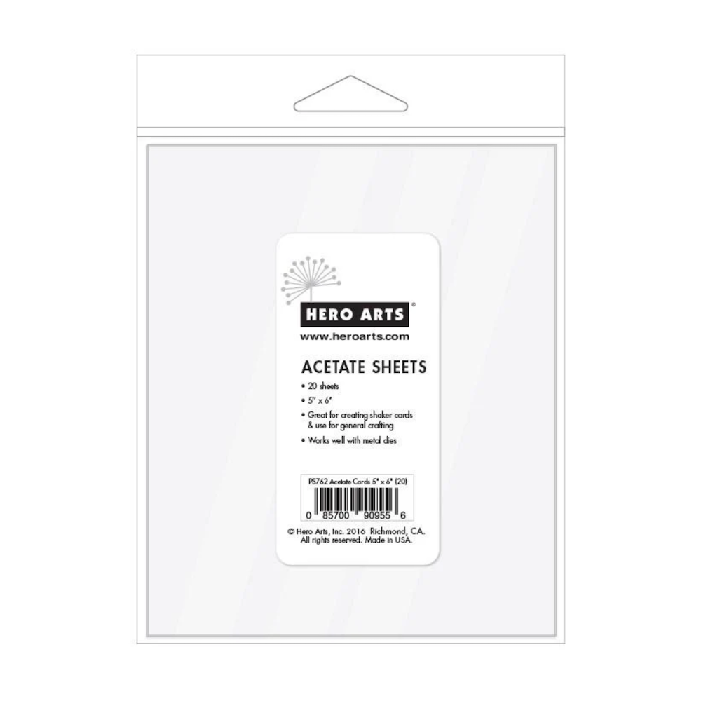 Hero Arts ACETATE SHEETS 5 x 6 inches PS762