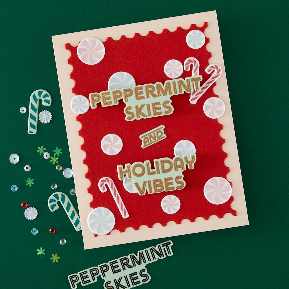 Hero Arts A Little Merri-Mint Clear Stamp Set cm812 skies