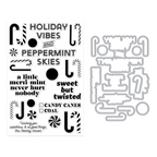 Hero Arts A Little Merri-Mint Clear Stamp and Die Set dc321 product