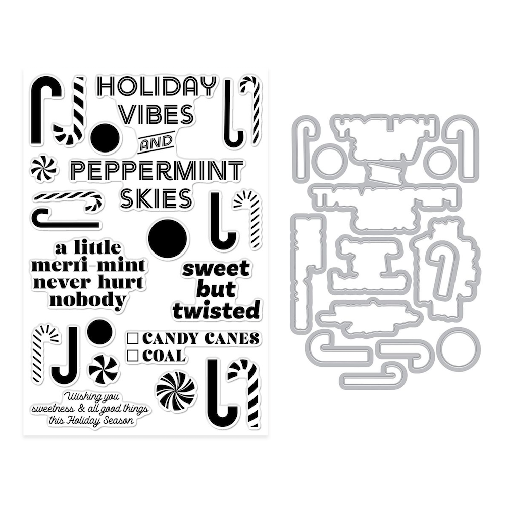 Hero Arts A Little Merri-Mint Clear Stamp and Die Set dc321 product