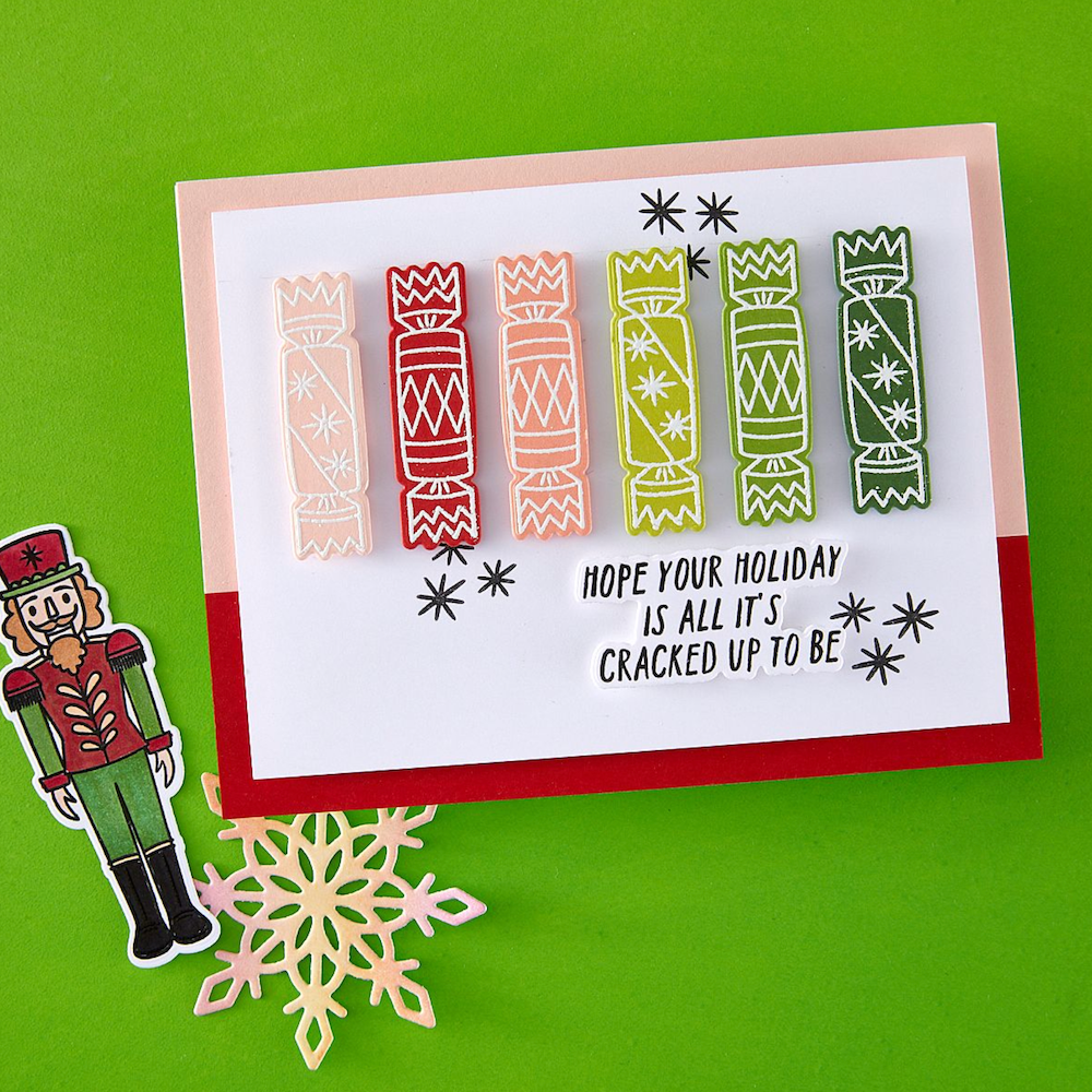 Hero Arts A Little Nuts Clear Stamp and Die Set dc323 cracked