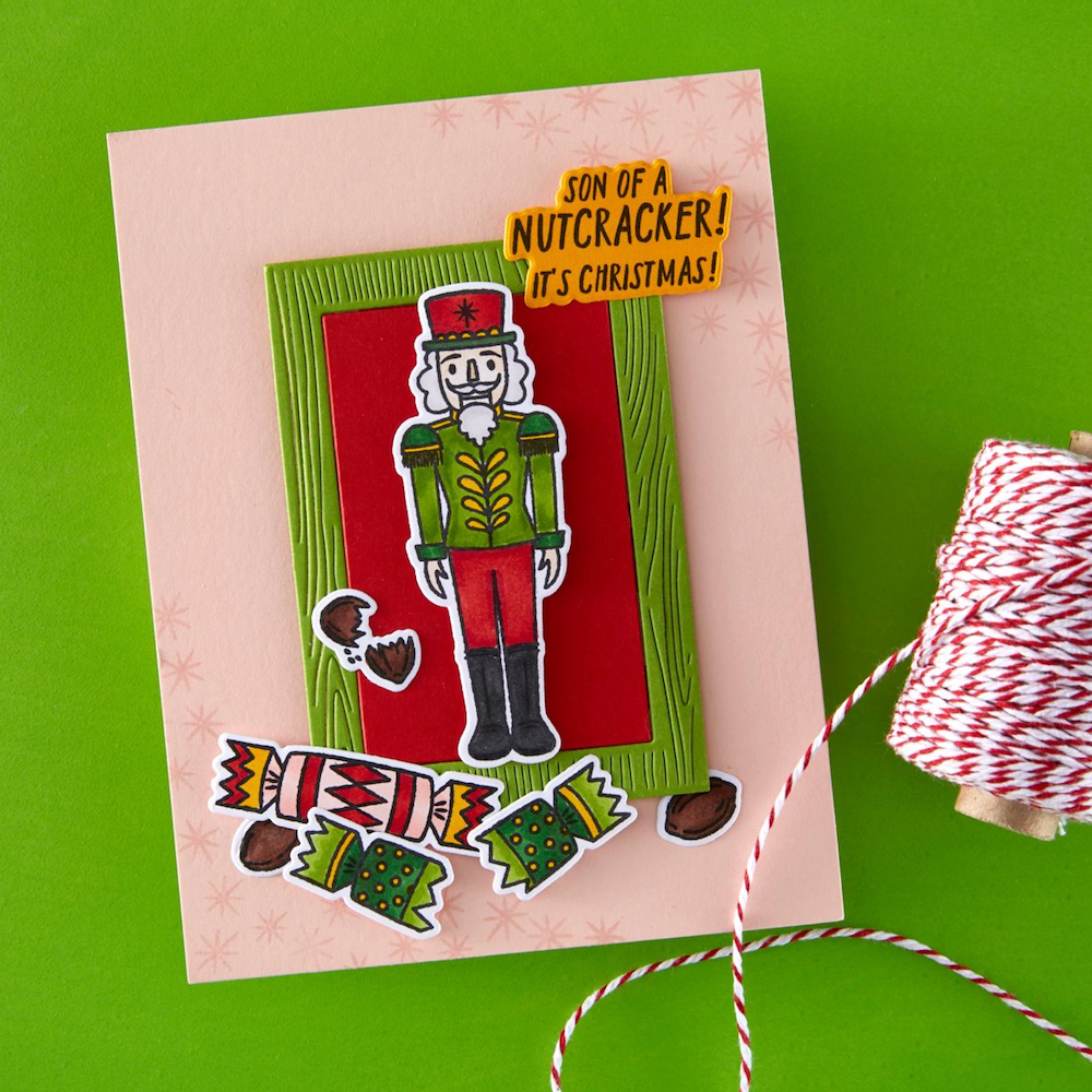 Hero Arts A Little Nuts Clear Stamp and Die Set dc323 son