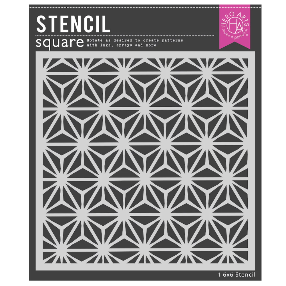 Hero Arts Asana Pattern Stencil sa297