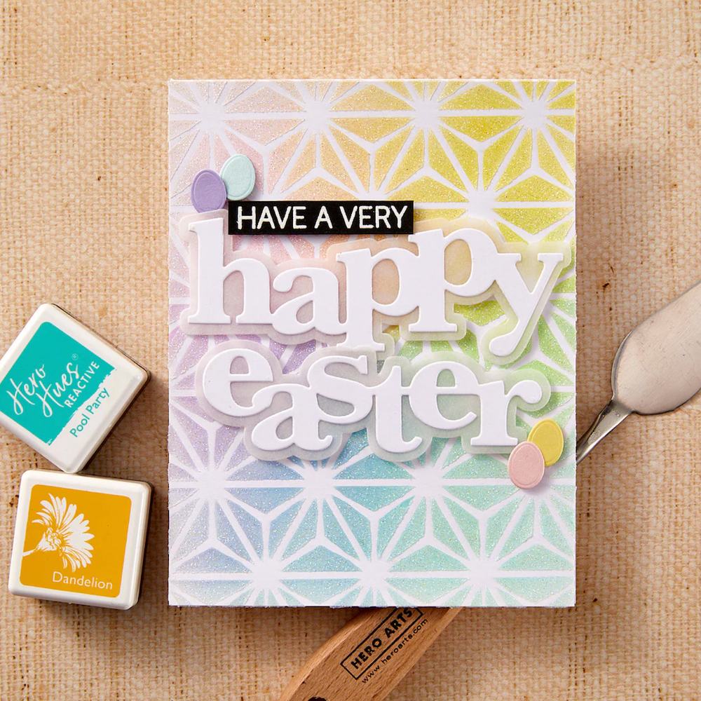 Hero Arts Asana Pattern Stencil sa297 easter
