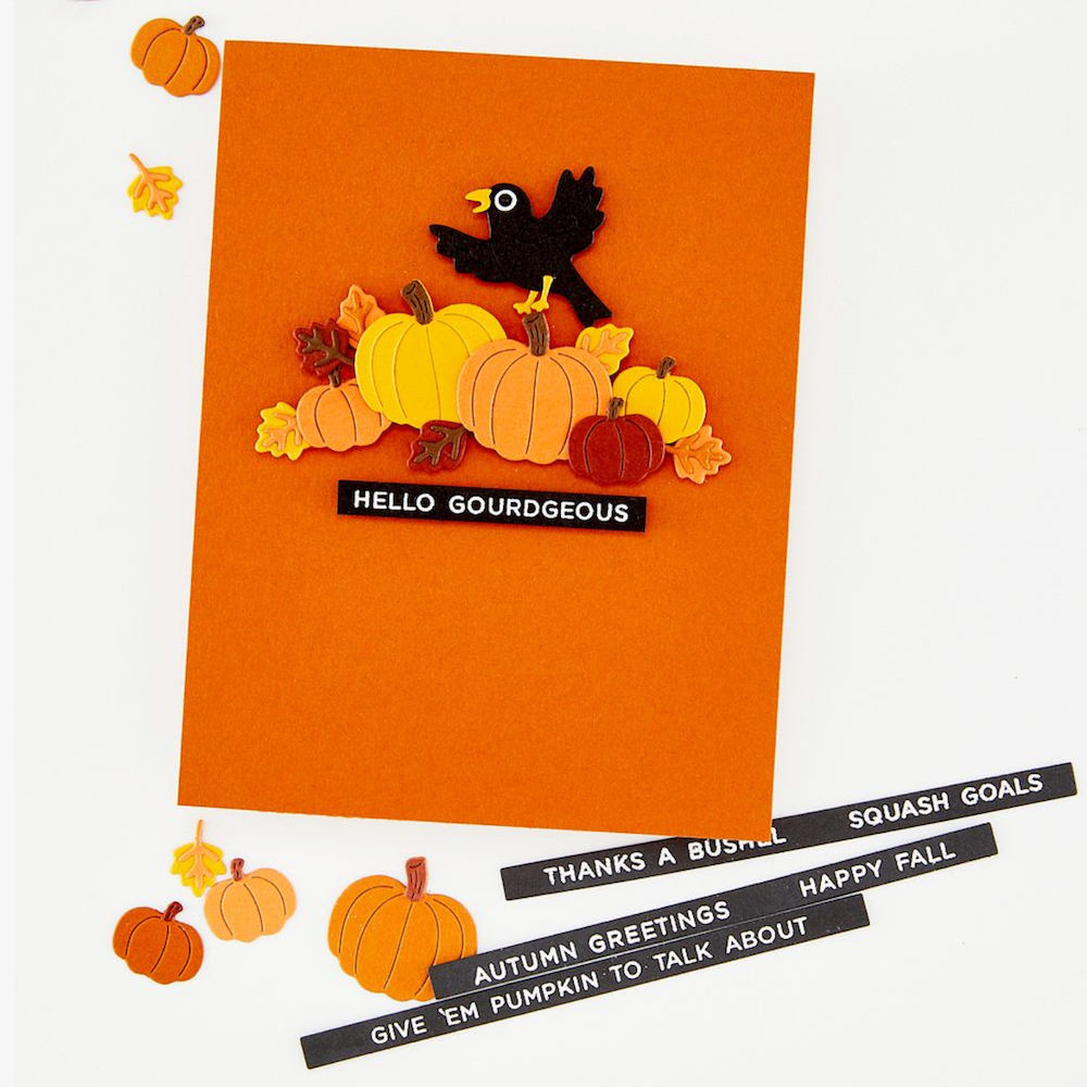 Hero Arts Autumn Greetings Clear Stamp Set cm878 hello gourgeous