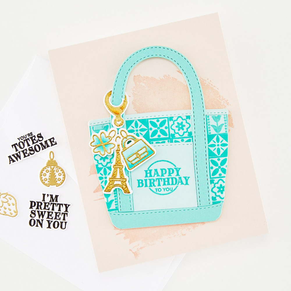 Hero Arts Background Builder Clear Stamp Set cm852 birthday