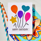 Hero Arts Balloons Cover Plate df241 happy