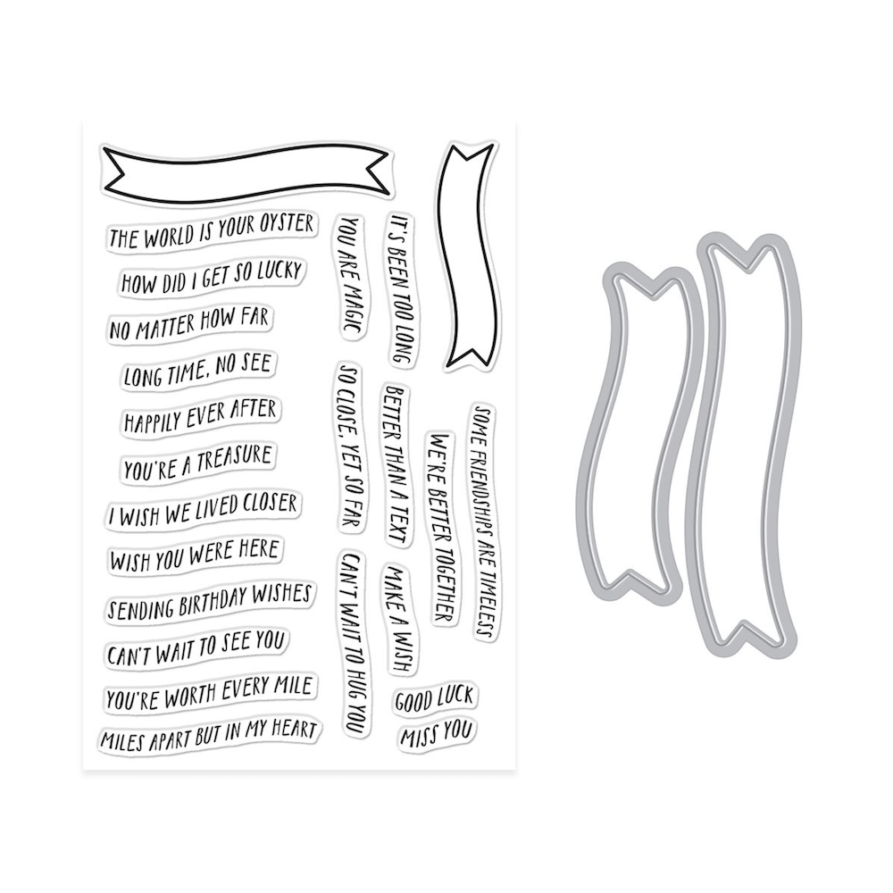 Hero Arts Banner Days Clear Stamp and Die Set dc320 product