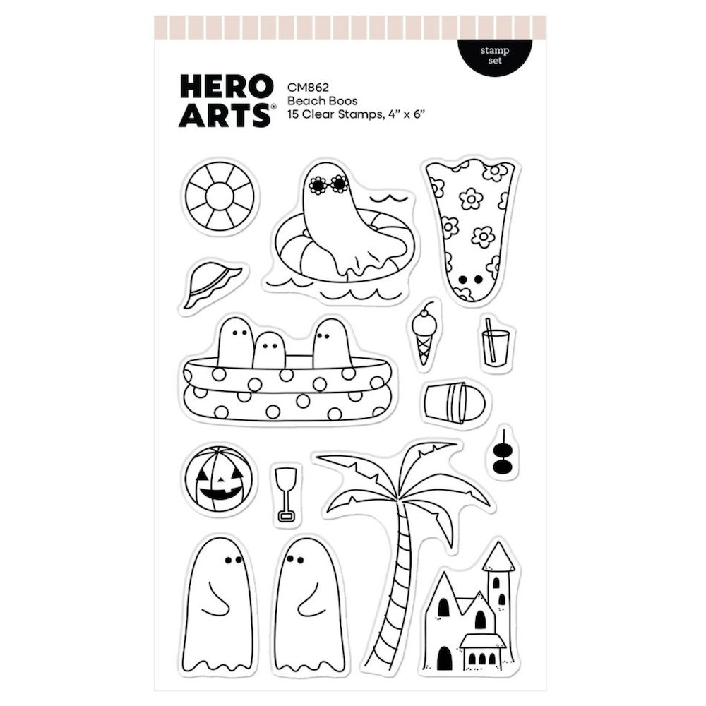 Hero Arts Beach Boos Clear Stamp Set cm862