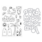 Hero Arts Beach Boos Clear Stamp and Die Set dc360 product