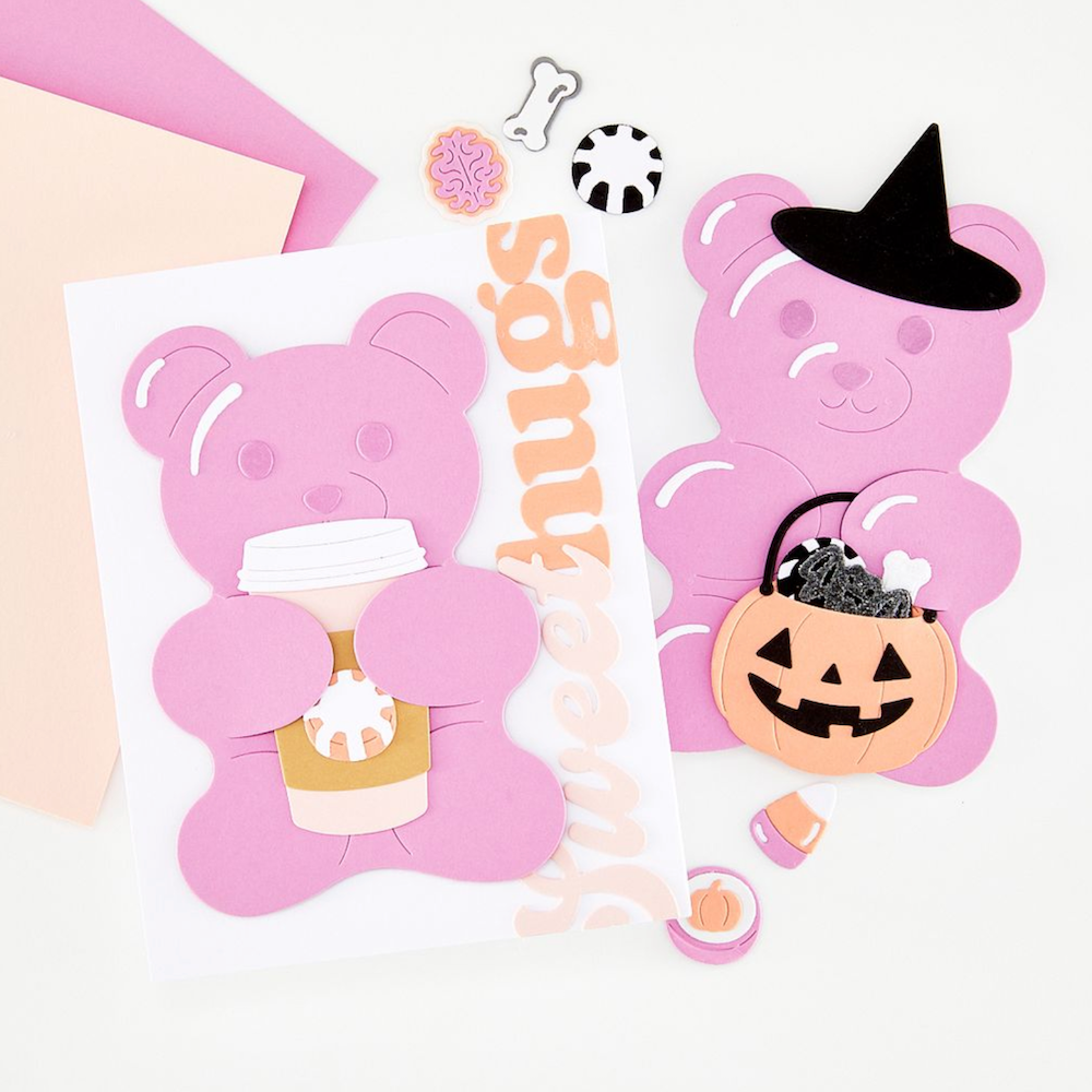 Hero Arts Bear Hugs Holiday Accessories Die Set df331 pumpkin