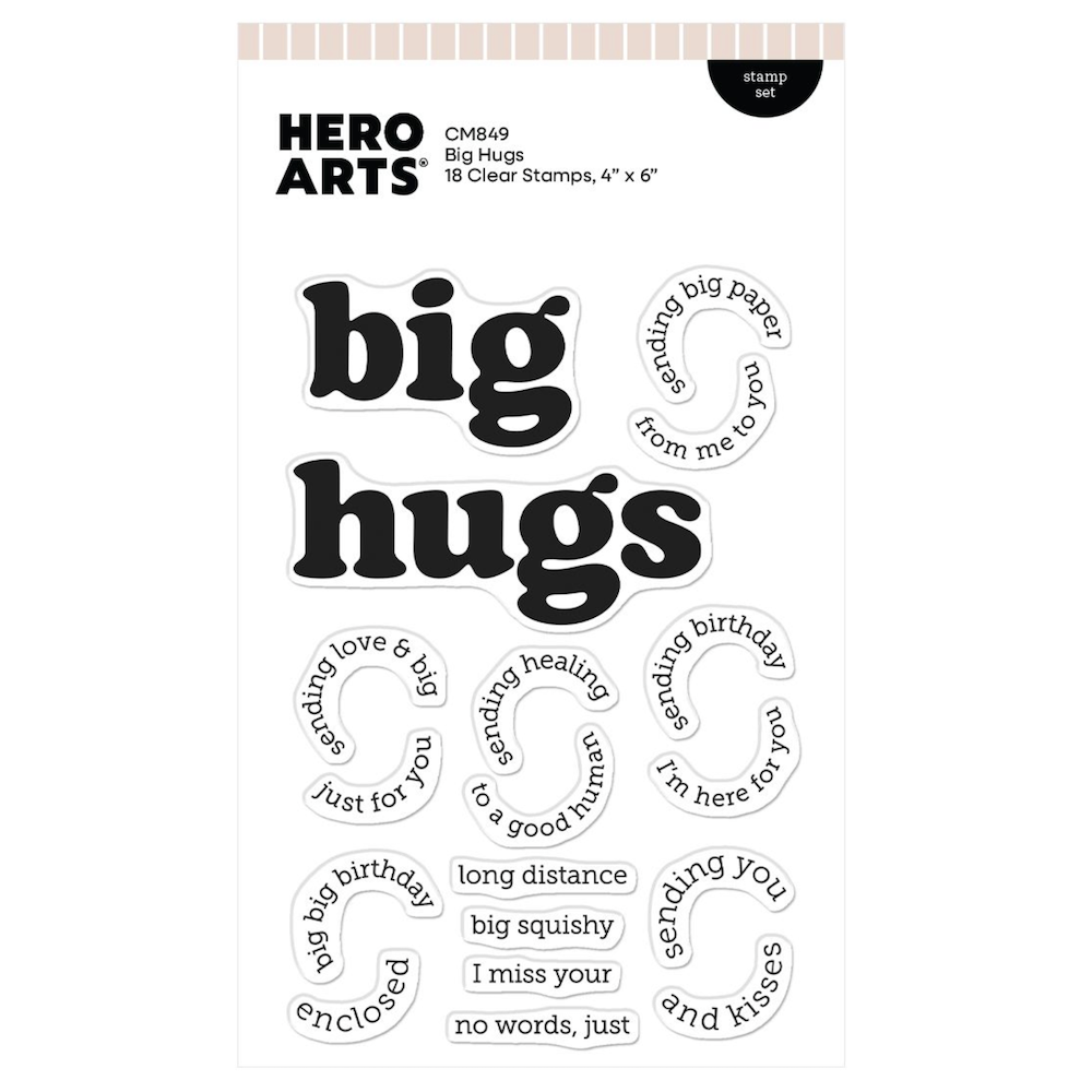 Hero Arts Big Hugs Clear Stamp Set cm849