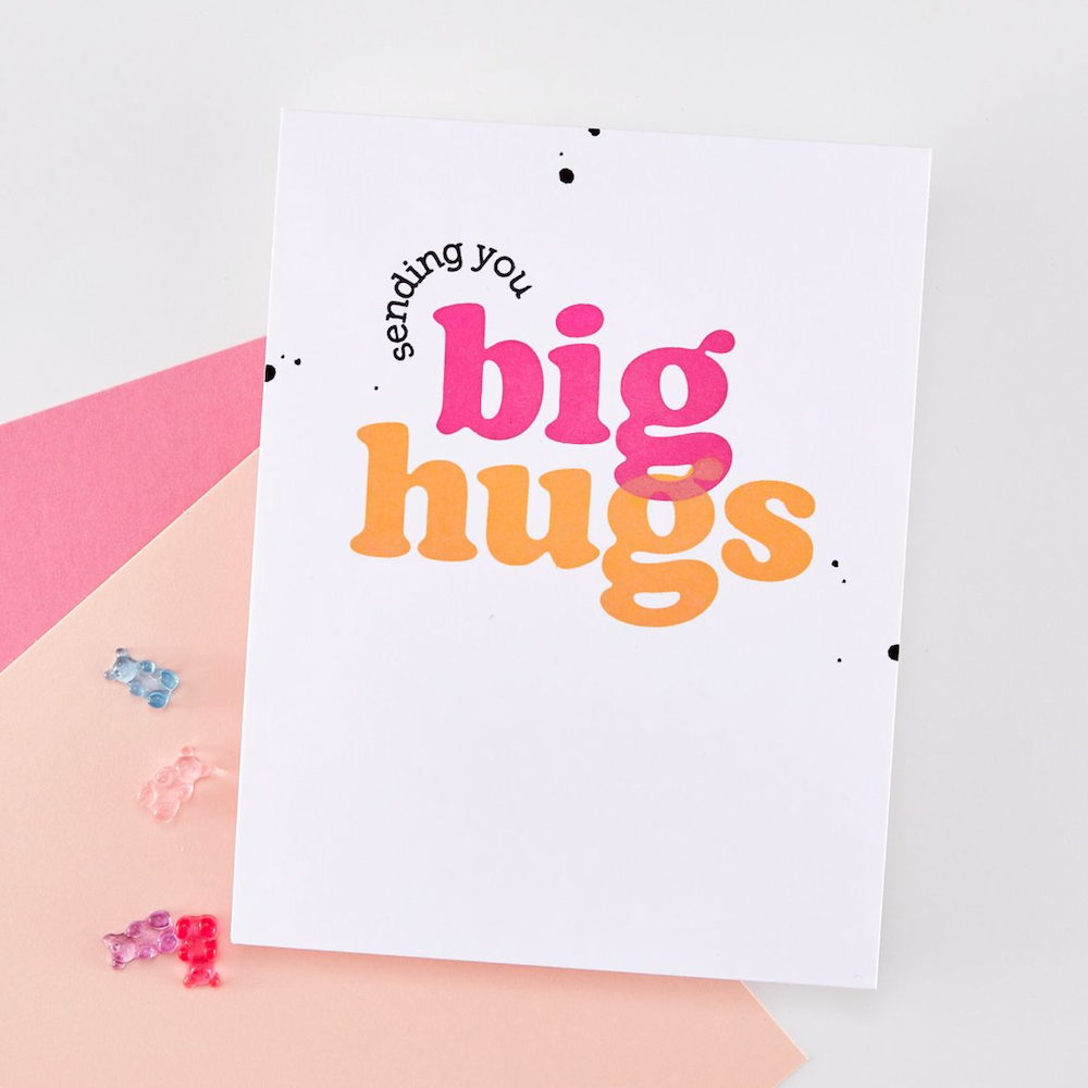 Hero Arts Big Hugs Clear Stamp Set cm849 sending