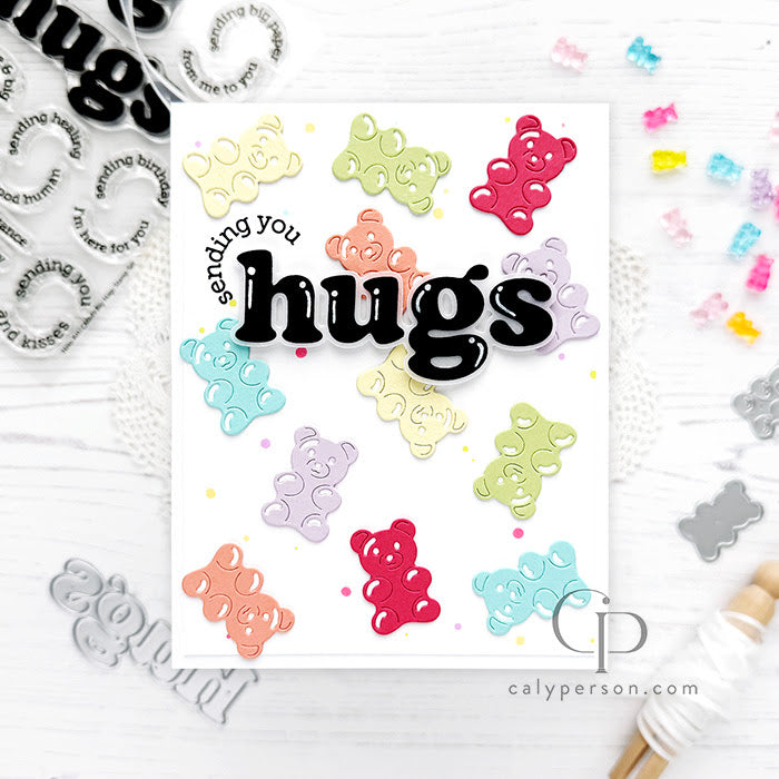 Hero Arts Big Hugs Clear Stamp Set cm849 sending you