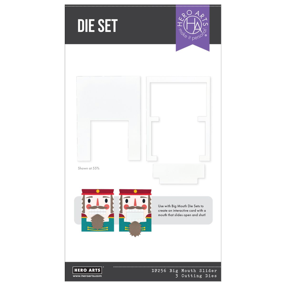 Hero Arts Big Mouth Slider Etched Die Set df256