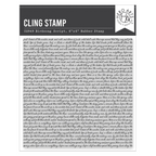 Hero Arts Birdsong Script Cling Stamp cg949