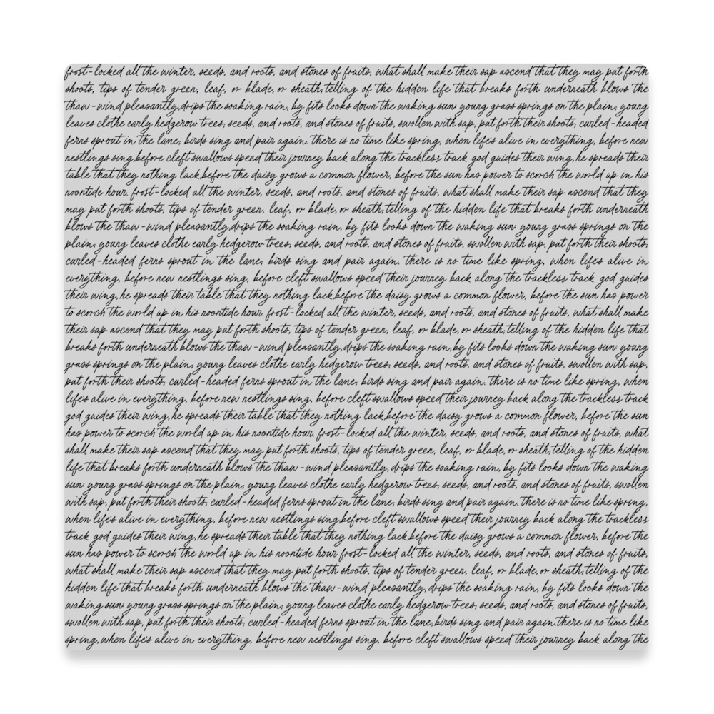 Hero Arts Birdsong Script Cling Stamp cg949 product