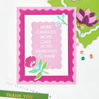Hero Arts Birthdays Inside & Out Clear Stamp Set cm884 candles