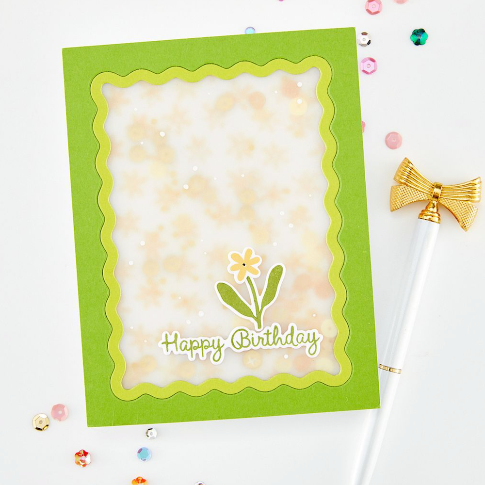 Hero Arts Birthdays Inside & Out Clear Stamp and Die Set dc379 happy birthday