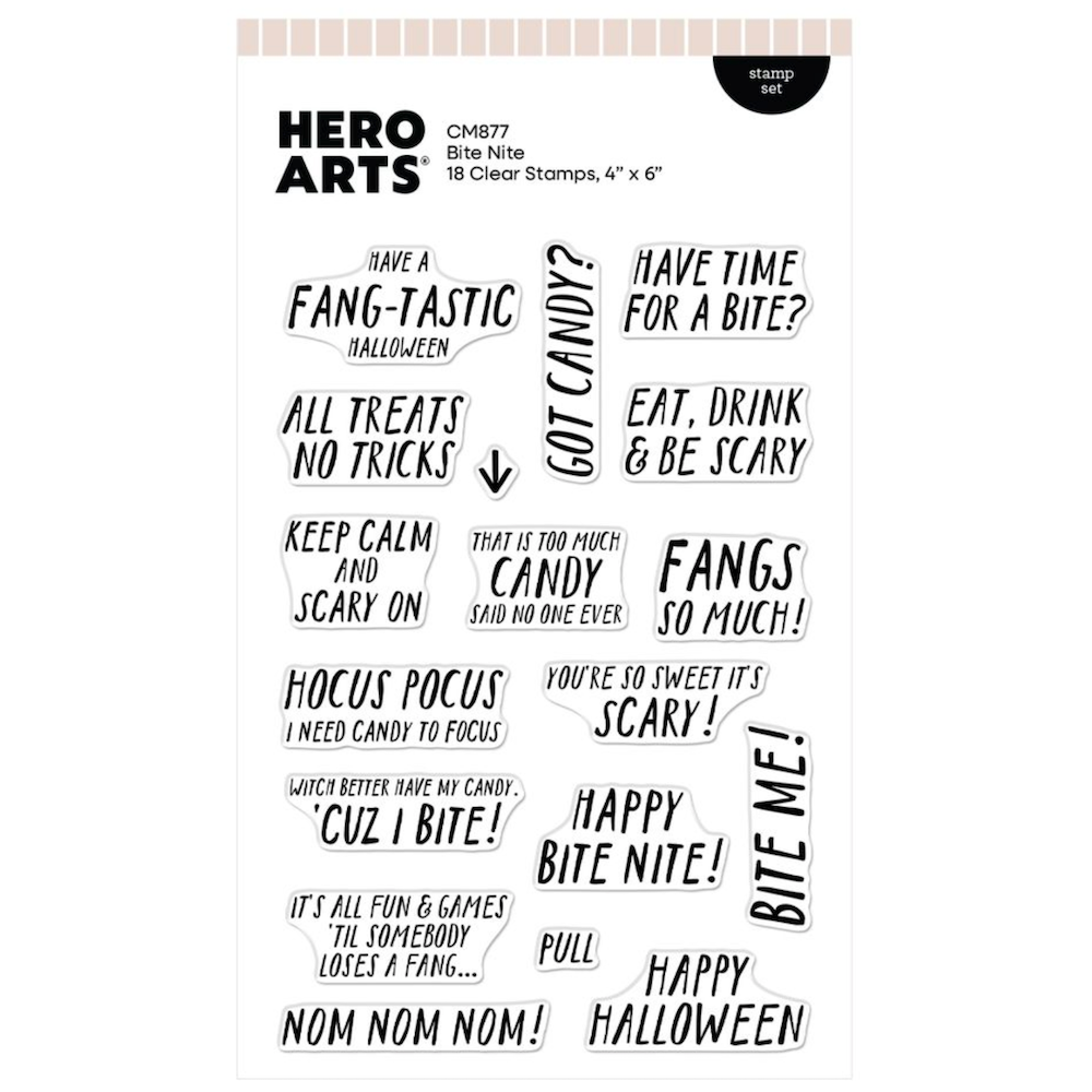 Hero Arts Bite Nite Clear Stamp Set cm877