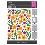 Hero Arts Bitty Floral Layering Stencil Set sa320