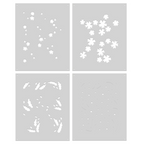 Hero Arts Bitty Floral Layering Stencil Set sa320 product