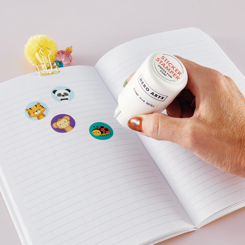 Hero Arts Bookworm Sticker Stamper Starter Pack ht303 product
