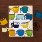 Hero Arts Bring Coffee Clear Stamp Set cm805 espresso