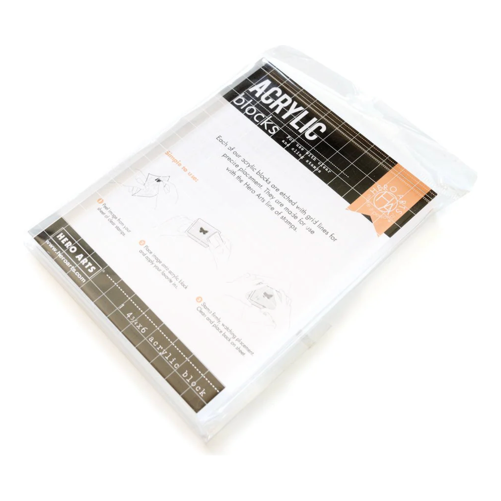 Hero Arts CLEAR ACRYLIC BLOCK 6 x 4.75 cl083