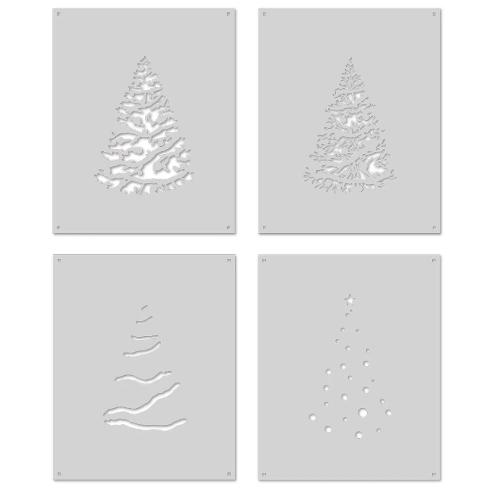 Hero Arts COLOR LAYERING CHRISTMAS TREE Stencils SA200