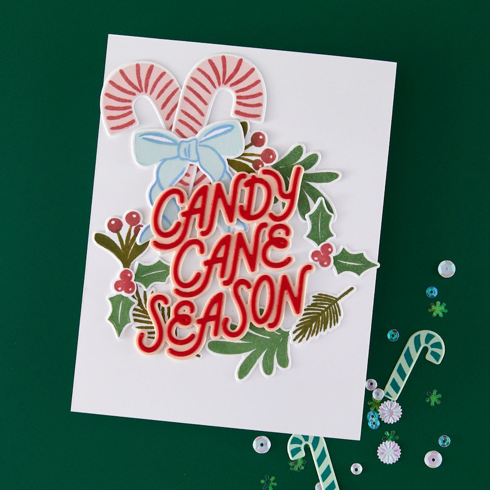 Hero Arts Candy Cane Season Etched Die Set df254 season