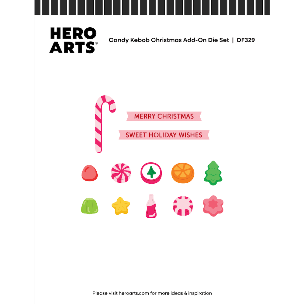 Hero Arts Candy Kebob Christmas Add On Die Set df329