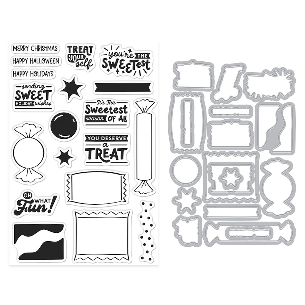Hero Arts Candy Wrappers Clear Stamp and Die Set dc375 product