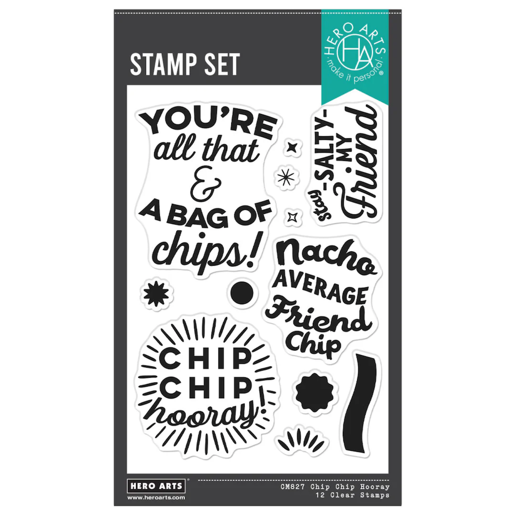 Hero Arts Chip Chip Hooray Clear Stamp Set cm827