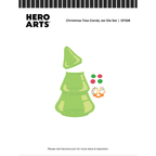 Hero Arts Christmas Tree Candy Jar Die Set df328
