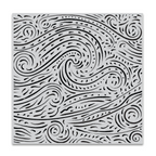 Hero Arts Cling Stamp STARRY NIGHT BRUSHSTROKE Bold Print CG720