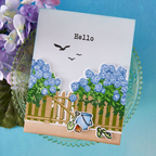 Hero Arts Coastal Blooms HeroScape Clear Stamp Set cm808 hello