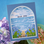 Hero Arts Coastal Blooms HeroScape Clear Stamp Set cm808 miss