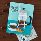 Hero Arts Coffee and Croissant Die Set df249 caffeine