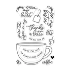 Hero Arts Coffee or Tea Clear Stamp Set cm806 product