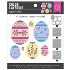 Hero Arts Color Layering Decorative Eggs Stencil Set sa294