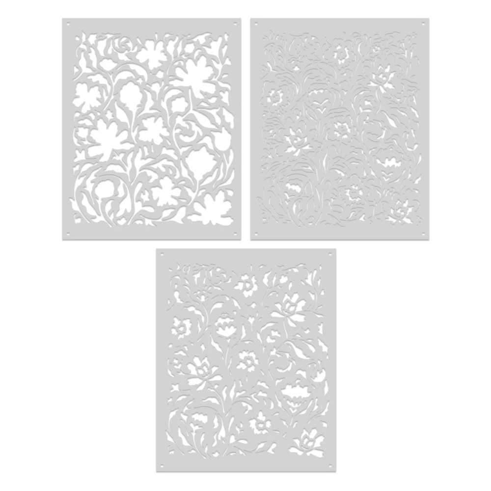 Hero Arts Color Layering Delft Floral Stencil Set sa304 product